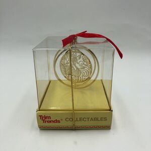 Vintage Trim Trends Gold Tone Christmas Tree Ornament Swan Bird Dove